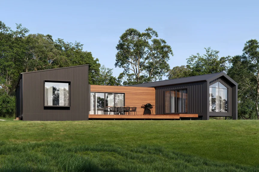 The Mardan Project - Custom Anchor Homes Prefab Modular Home - Exterior Front